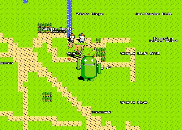 8-bit Google Maps, Start Your Quest